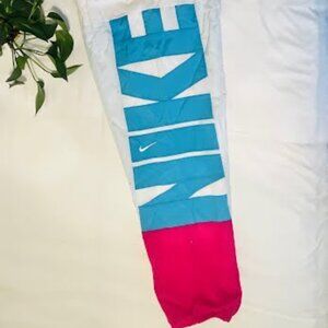 Nike Mens Colorblock Windbreaker Pants Blue & Red